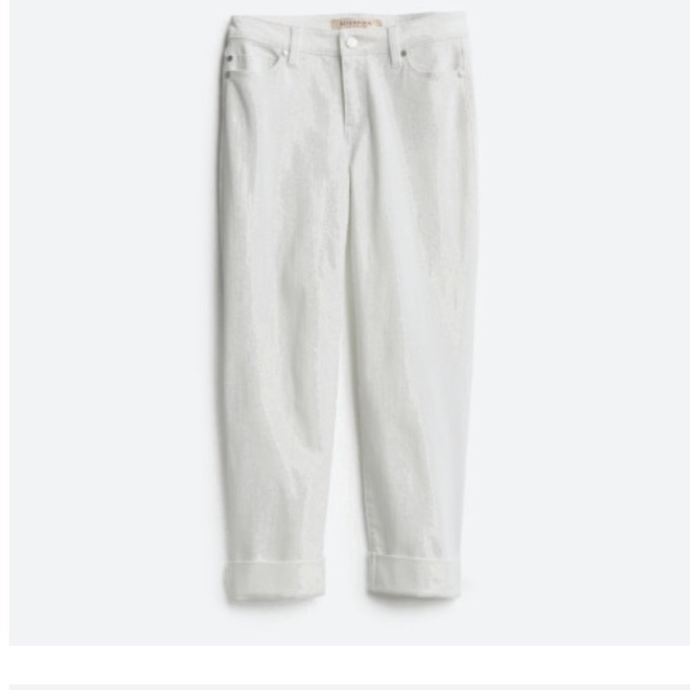 Charlie Crop Wide Rolled Cuff Jean